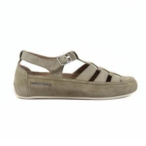 NEW CANDICE COOPER women's rock t-bar velvet suede sandals in slate